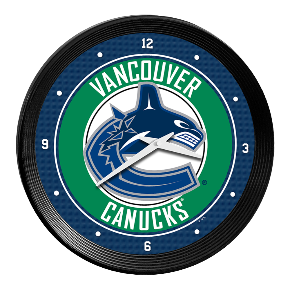 Vancouver Canucks Ribbed Wall Clock