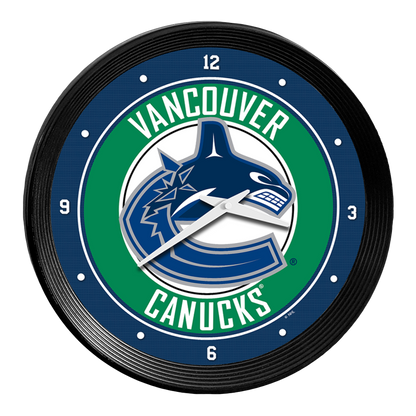 Vancouver Canucks Ribbed Wall Clock