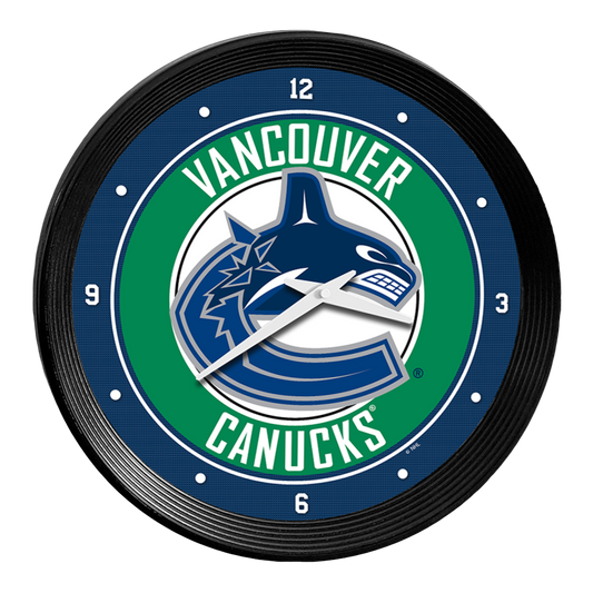 Vancouver Canucks Ribbed Wall Clock