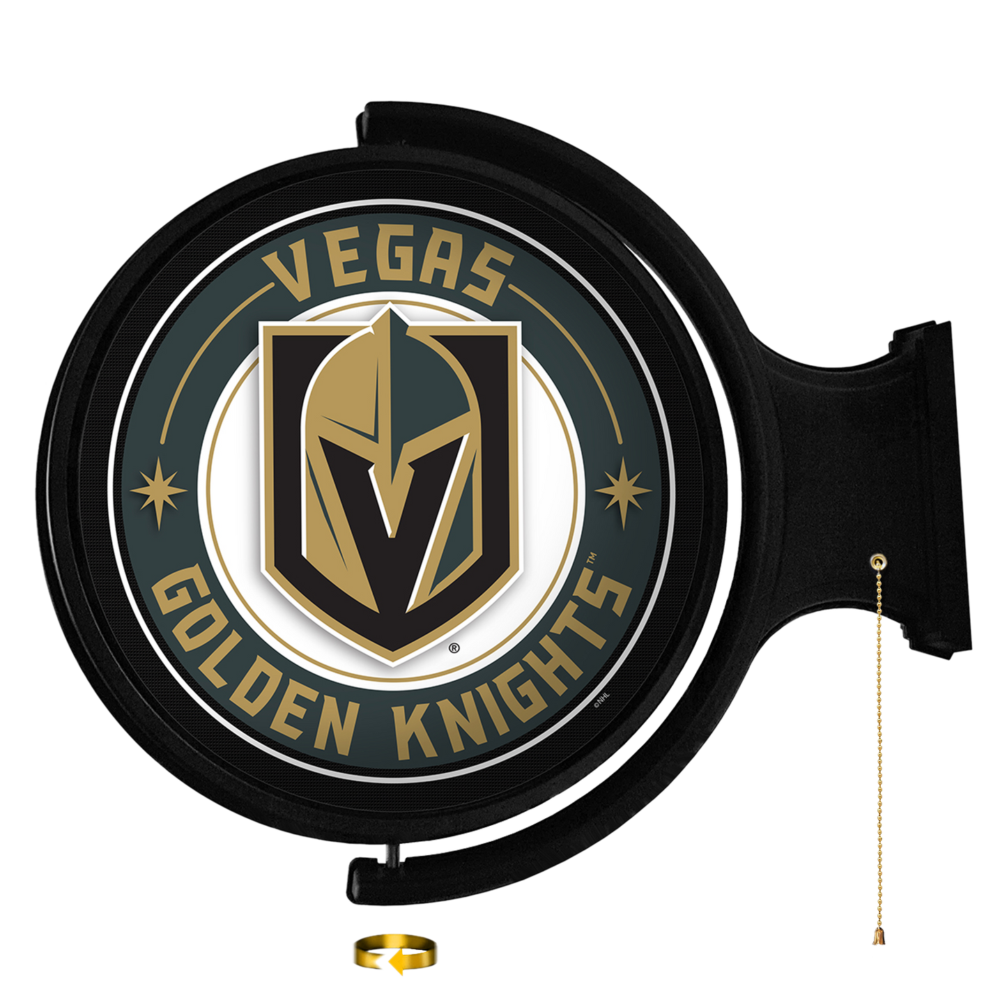 Vegas Golden Knights Round Rotating Wall Sign