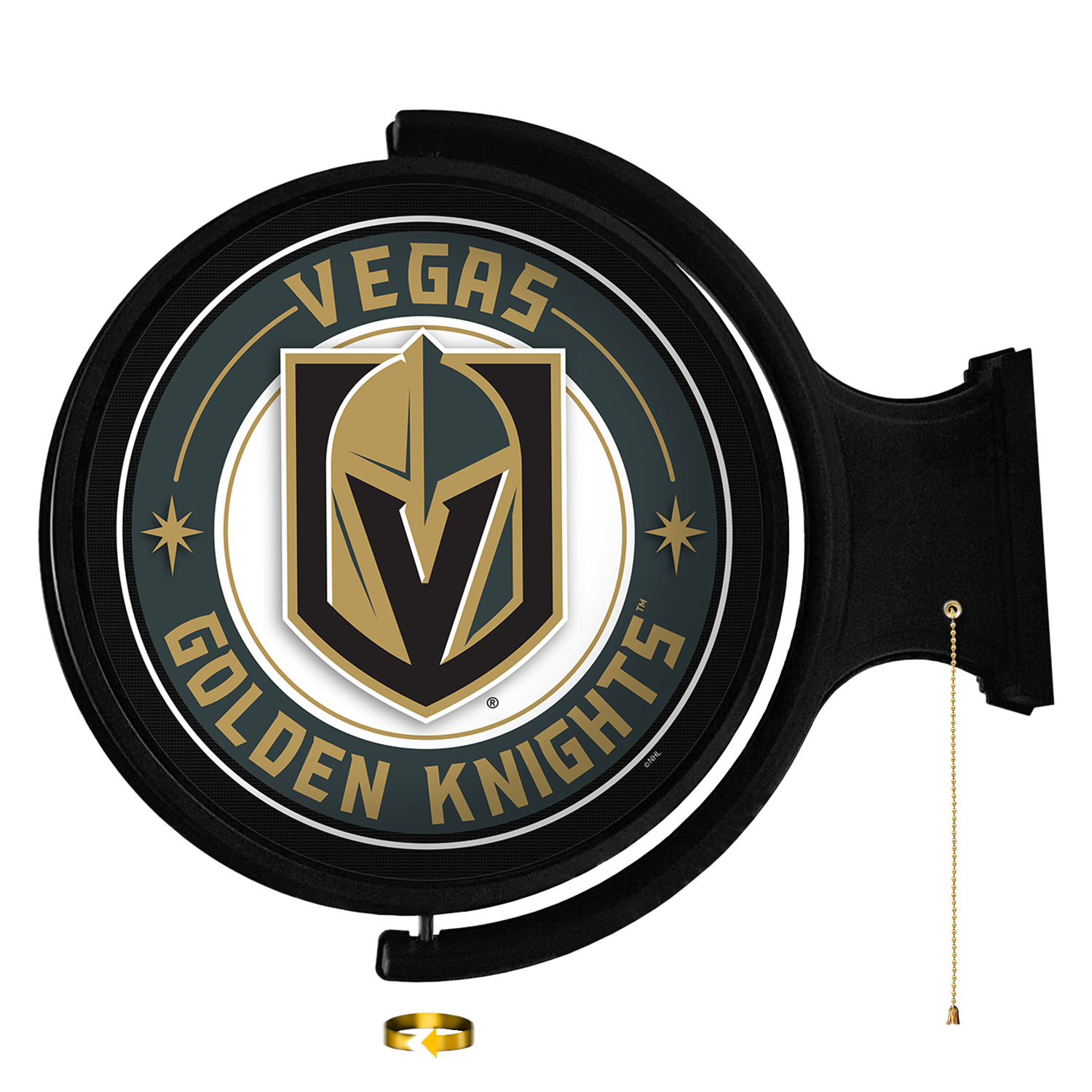 Vegas Golden Knights Round Rotating Wall Sign