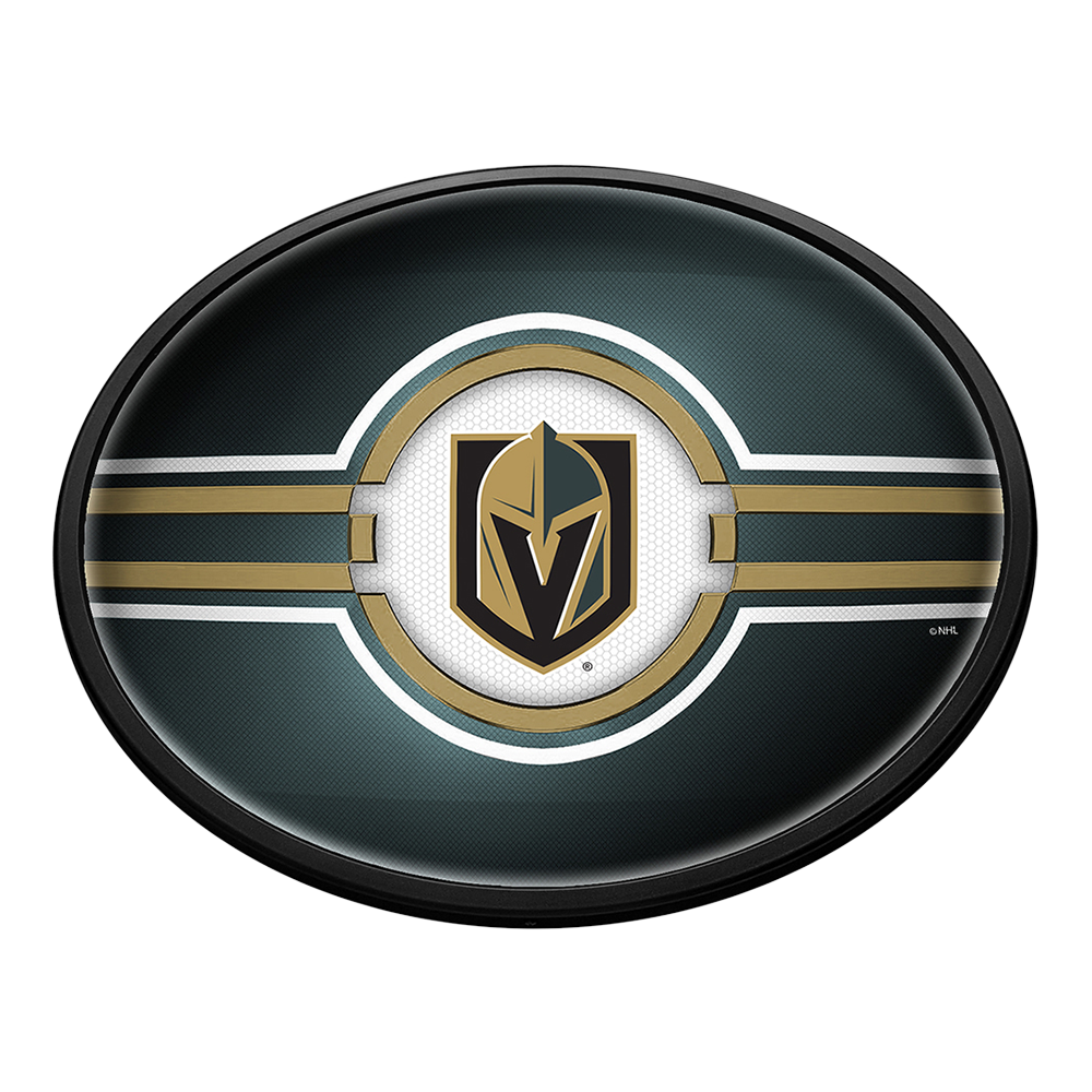 Vegas Golden Knights Slimline Oval Lighted Wall Sign