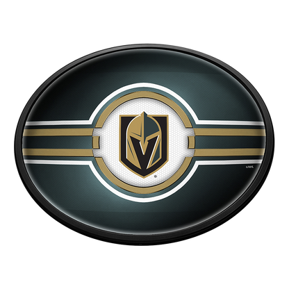 Vegas Golden Knights Slimline Oval Lighted Wall Sign