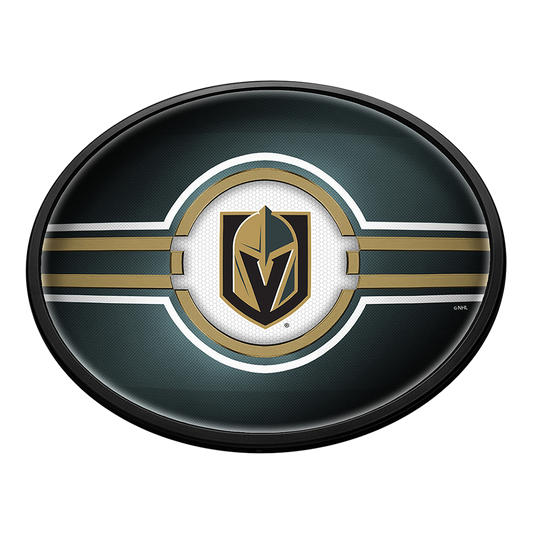 Vegas Golden Knights Slimline Oval Lighted Wall Sign