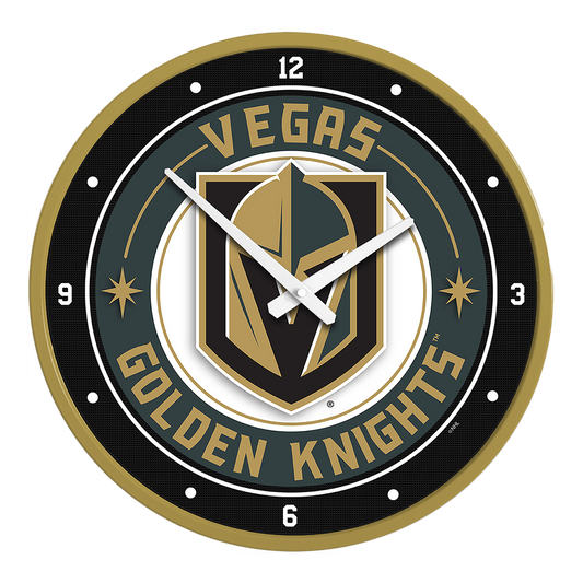 Vegas Golden Knights Round Wall Clock