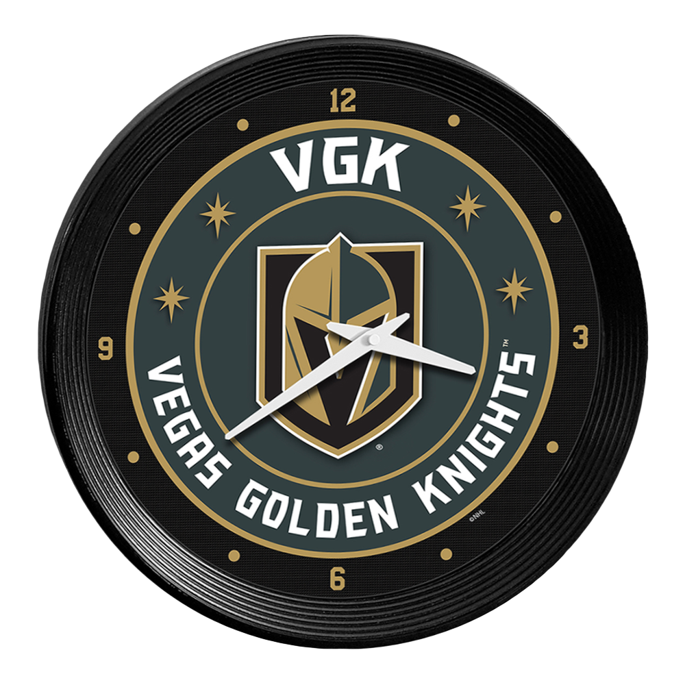Vegas Golden Knights Ribbed Wall Clock