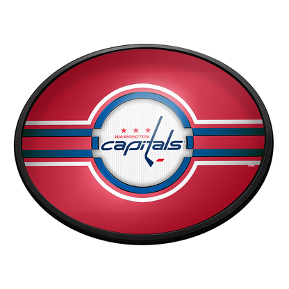 Washington Capitals Slimline Oval Lighted Wall Sign