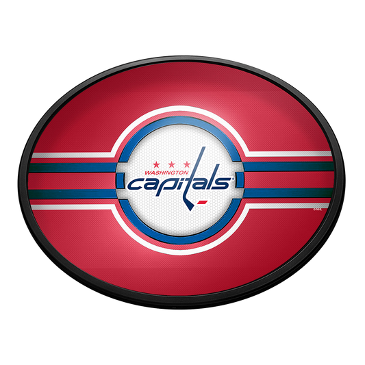 Washington Capitals Slimline Oval Lighted Wall Sign