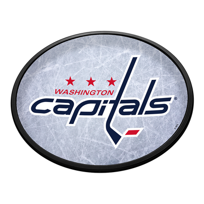 Washington Capitals Ice Rink Slimline Oval Lighted Wall Sign