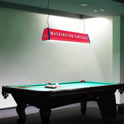 Washington Capitals Standard Pool Table Light Room View