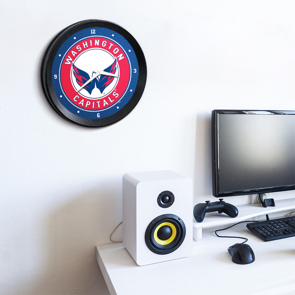 Washington Capitals Ribbed Wall Clock Room View