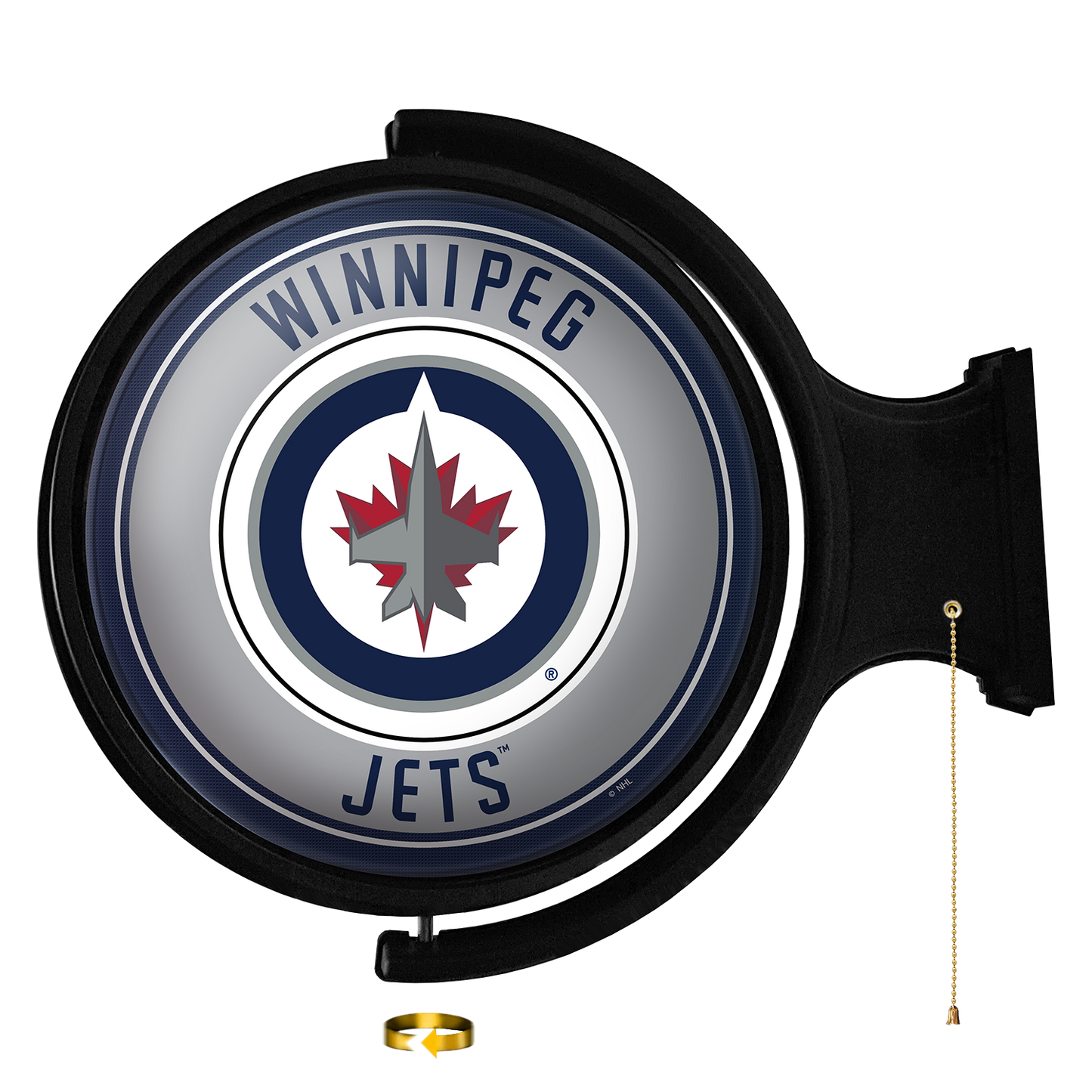 Winnipeg Jets Round Rotating Wall Sign