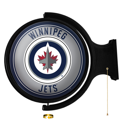 Winnipeg Jets Round Rotating Wall Sign