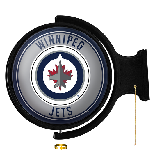 Winnipeg Jets Round Rotating Wall Sign
