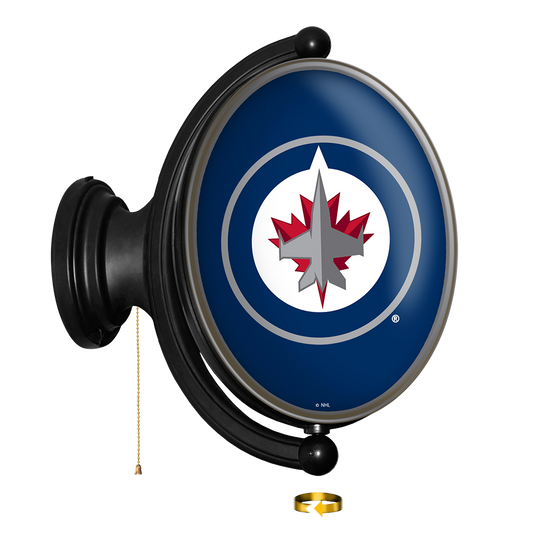 Winnipeg Jets Oval Rotating Wall Sign