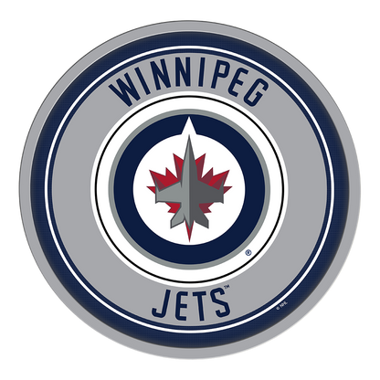 Winnipeg Jets Modern Disc Wall Sign