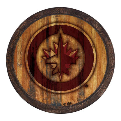 Winnipeg Jets Branded Barrel Top Sign
