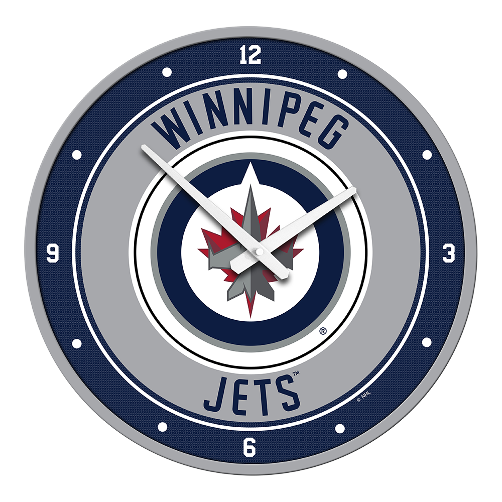 Winnipeg Jets Round Wall Clock
