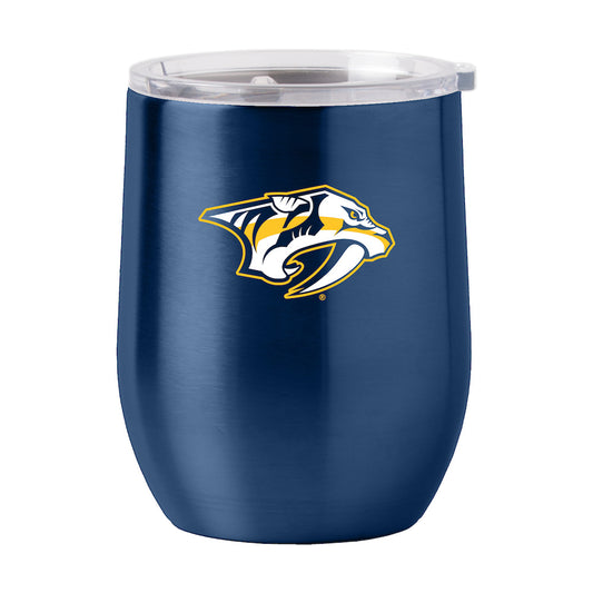 Nashville Predators stainless steel curved drink tumbler