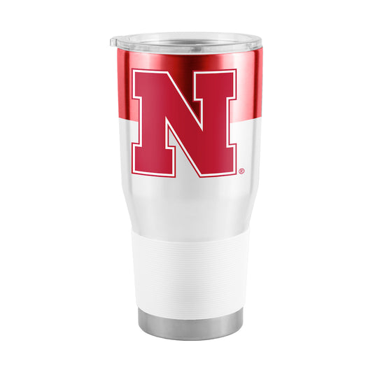 Nebraska Cornhuskers 30 oz color block travel tumbler