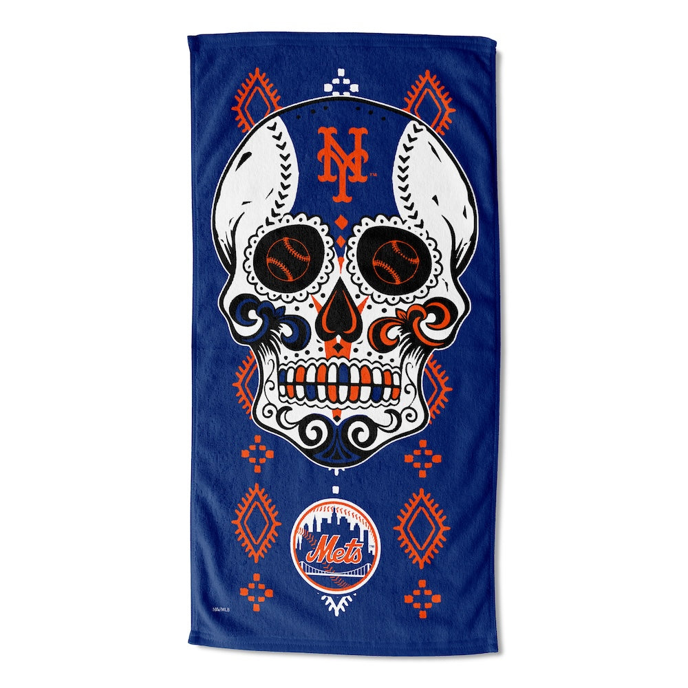 New York Mets color block beach towel