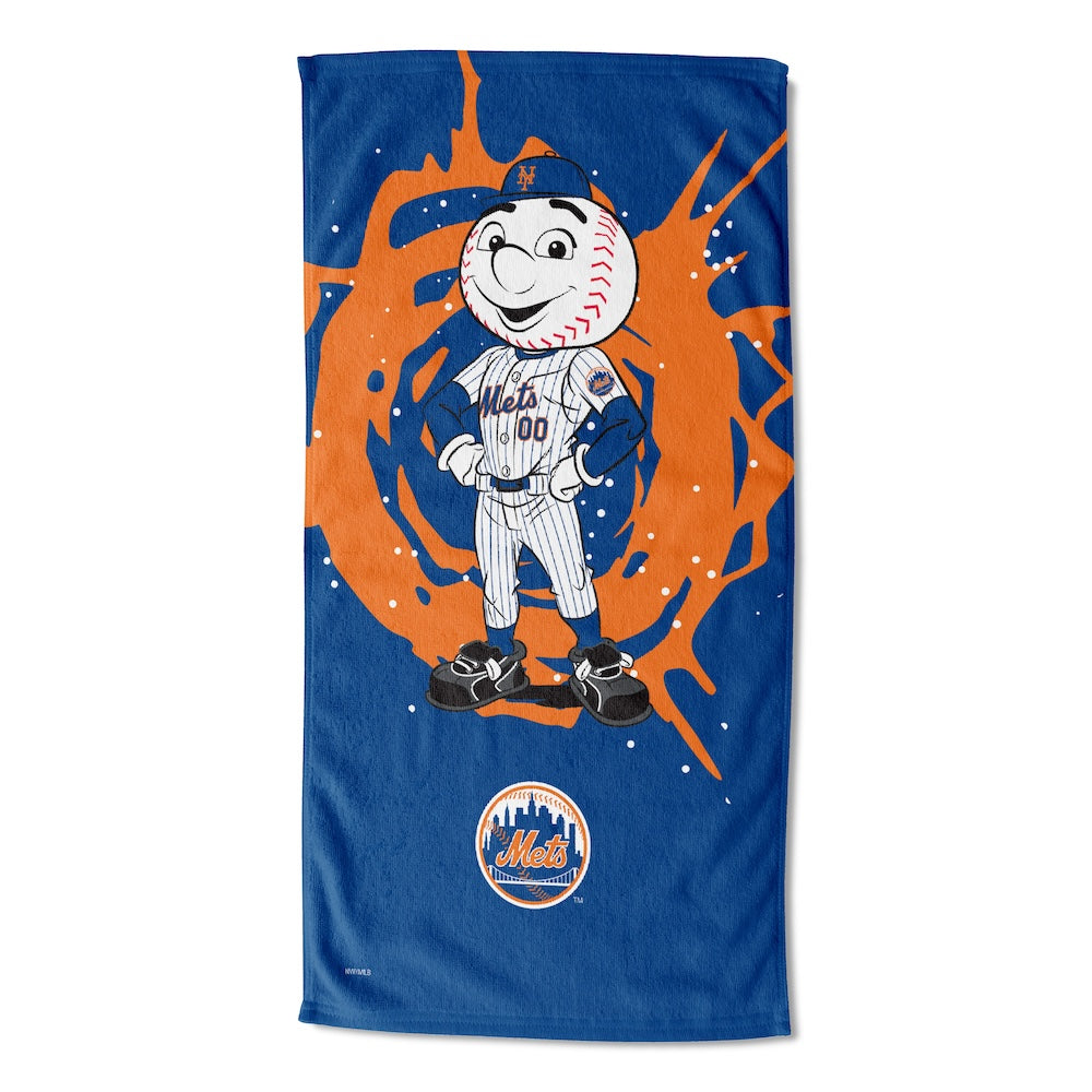 New York Mets color block beach towel