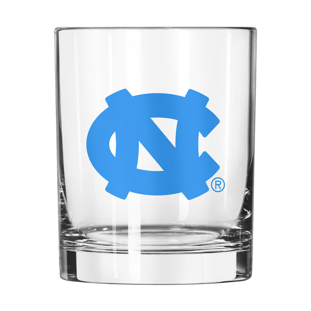 North Carolina Tar Heels Rocks Glass