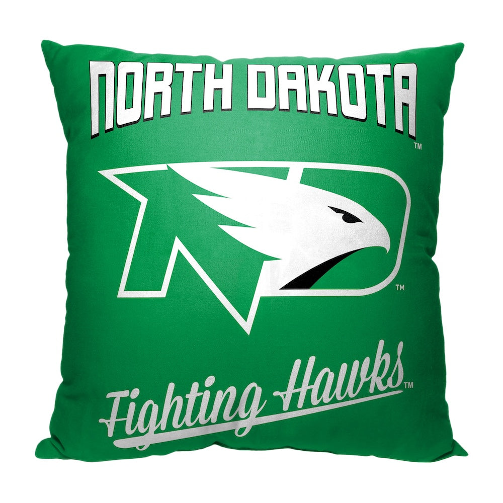 North Dakota Fighting Hawks OFFICIAL throw pillow