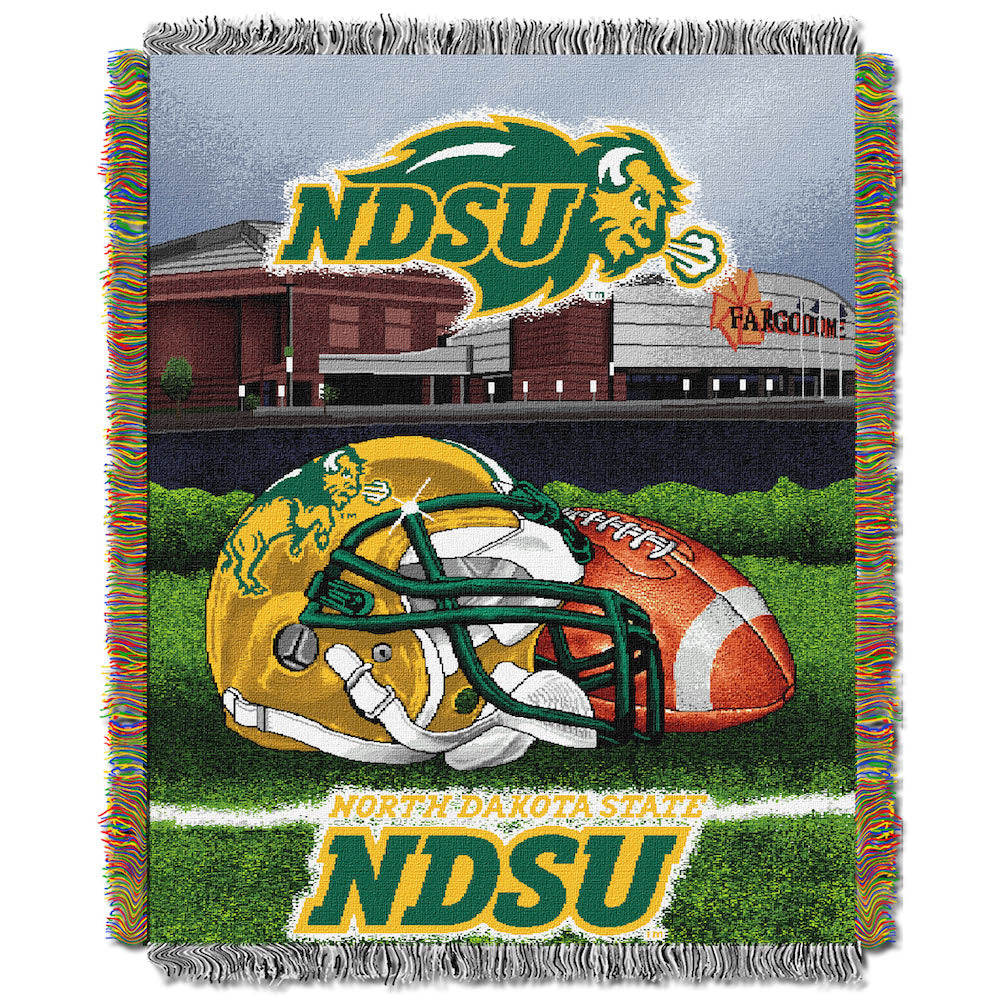 North Dakota State Bison woven home field tapestry