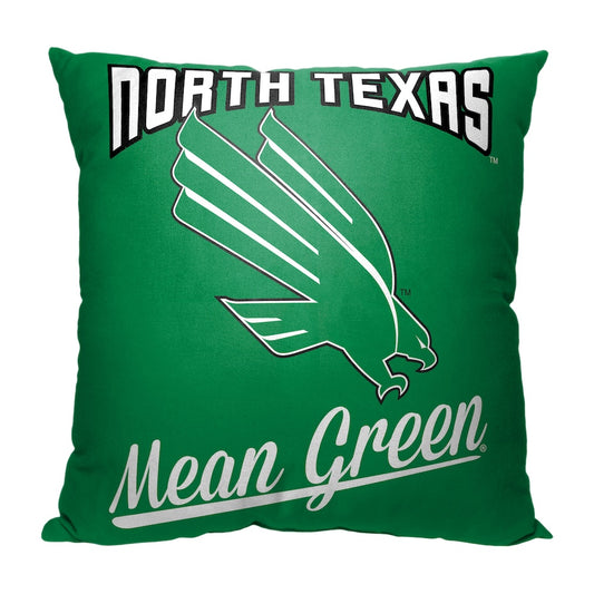 North Texas Mean Green OFFICIAL throw pillow