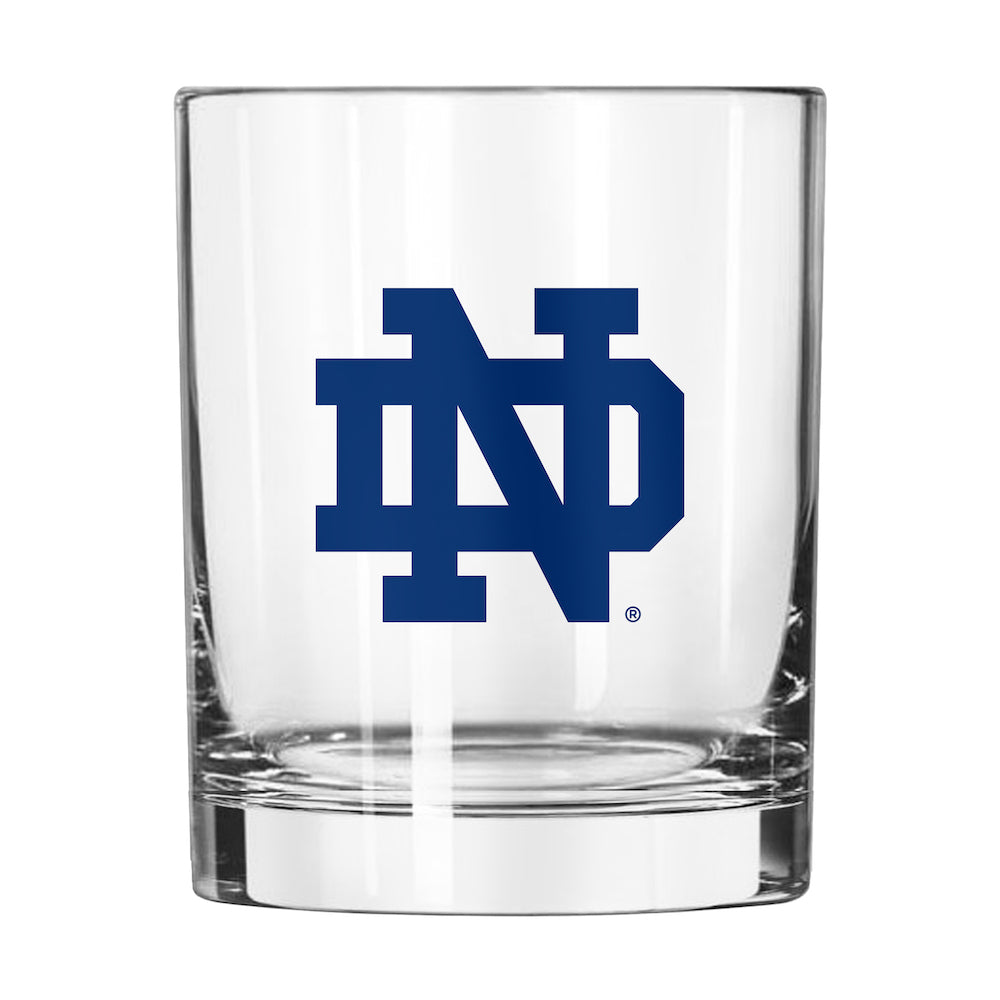 Notre Dame Fighting Irish Rocks Glass