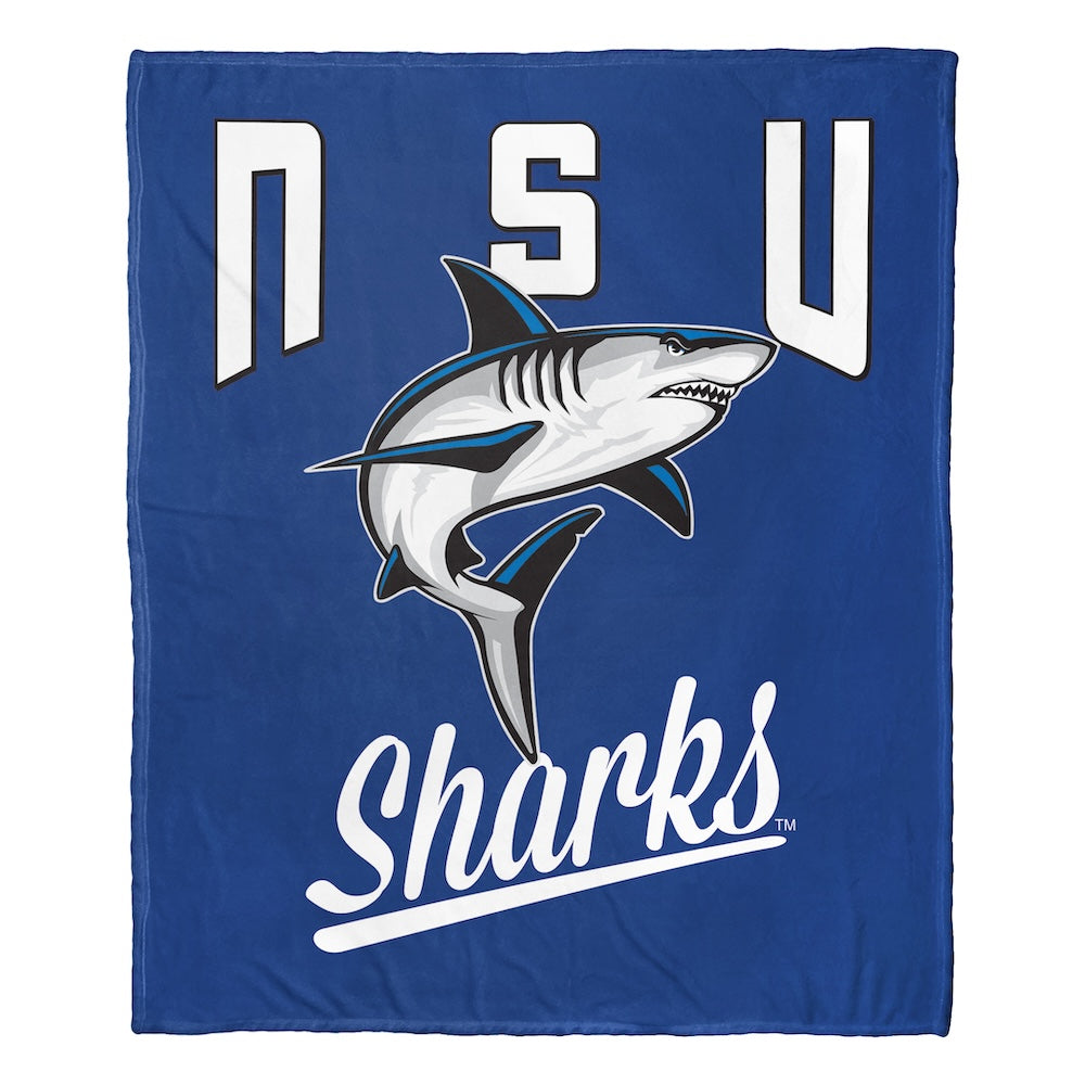 Nova Southeastern Sharks official silk touch throw blanket