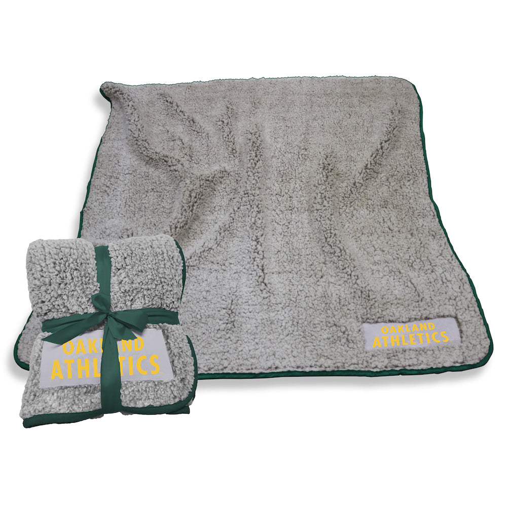 Oakland A's Frosty Fleece blanket