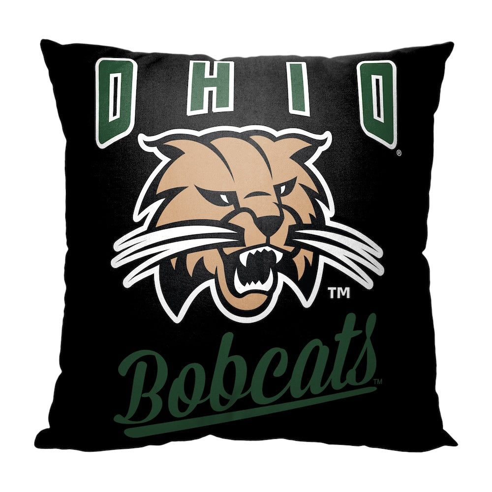 Ohio Bobcats OFFICIAL throw pillow