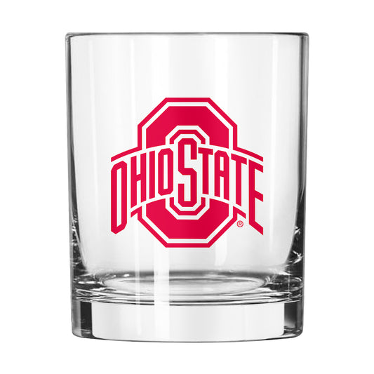 Ohio State Buckeyes Rocks Glass