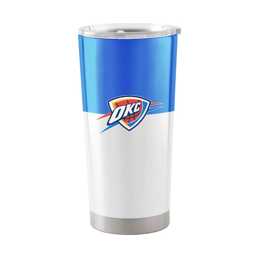 Oklahoma City Thunder 20 oz color block travel tumbler