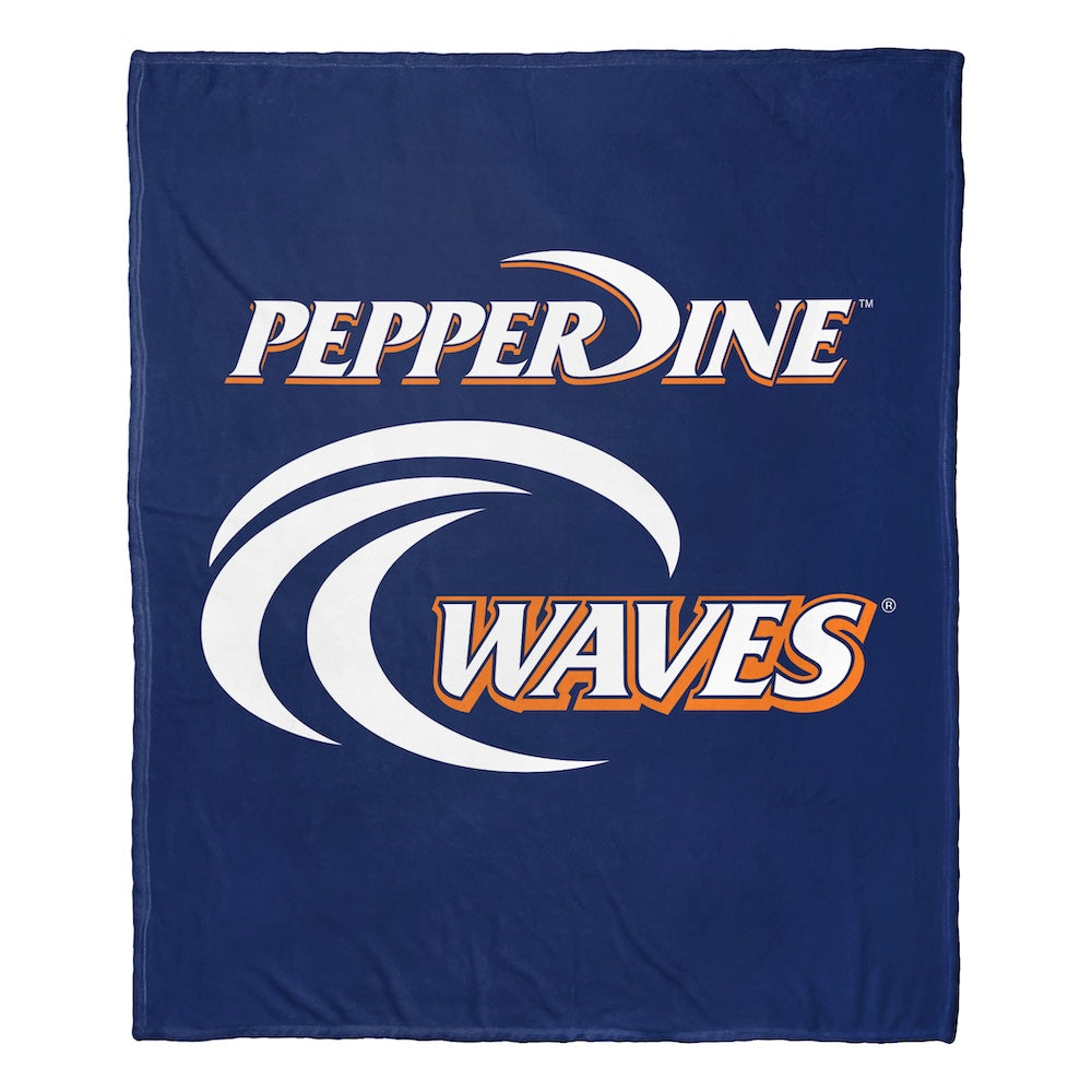 Pepperdine Waves official silk touch throw blanket