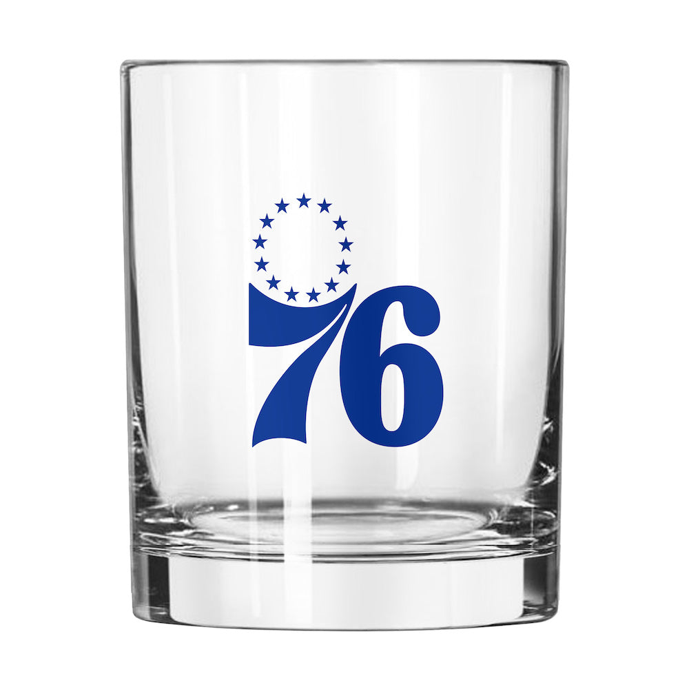 Philadelphia 76ers Rocks Glass