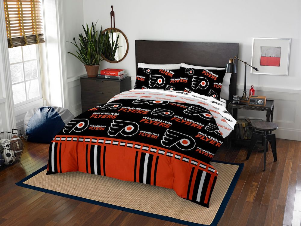 Philadelphia Flyers queen size bed in a bag