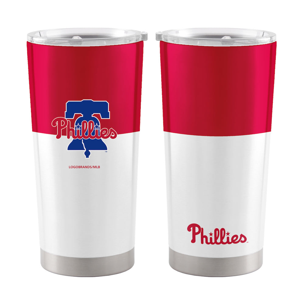 Philadelphia Phillies 20 oz color block travel tumbler