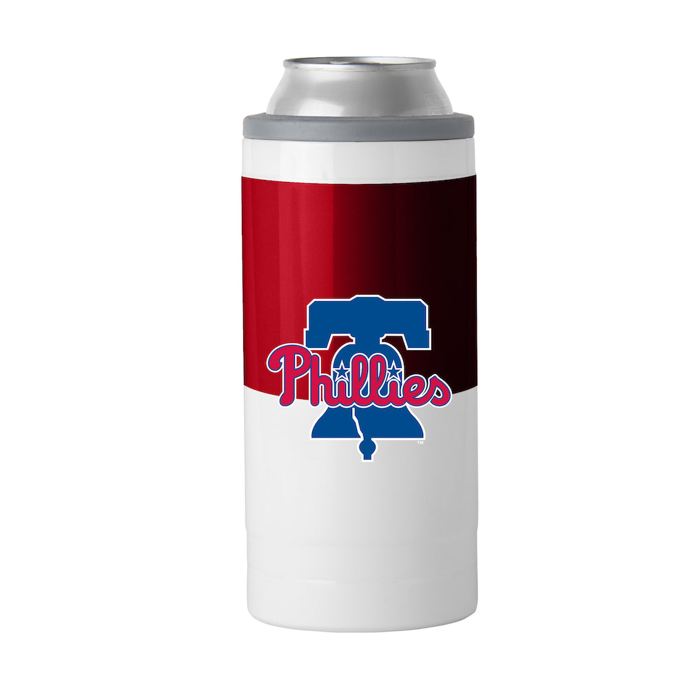 Philadelphia Phillies colorblock slim can coolie