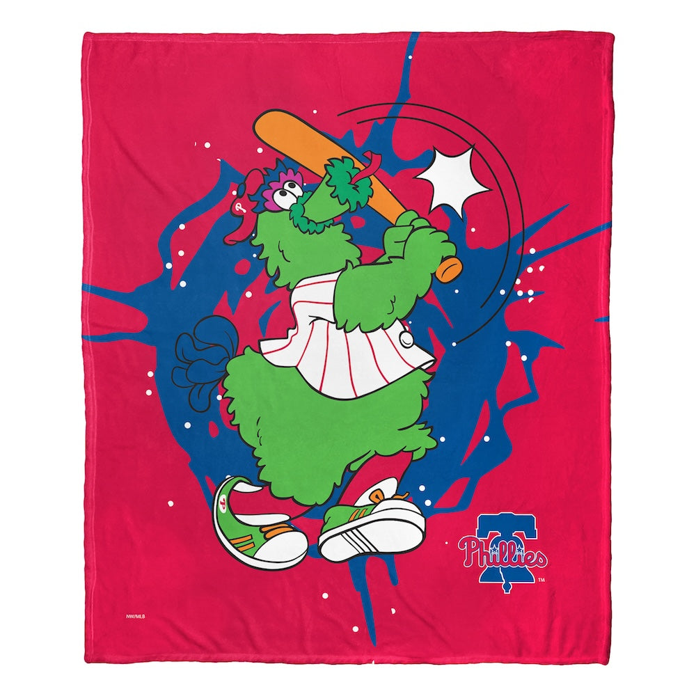 Philadelphia Phillies MASCOT silk touch throw blanket