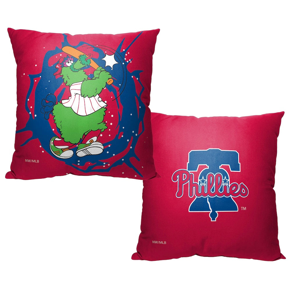 Philadelphia Phillies MASCOT throw pillow