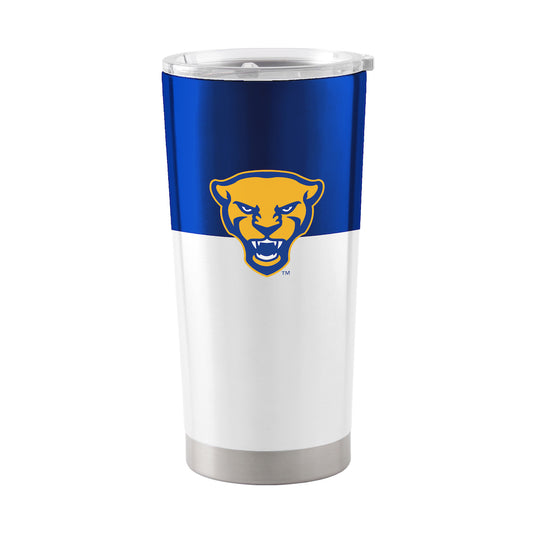 Pittsburgh Panthers 20 oz color block travel tumbler