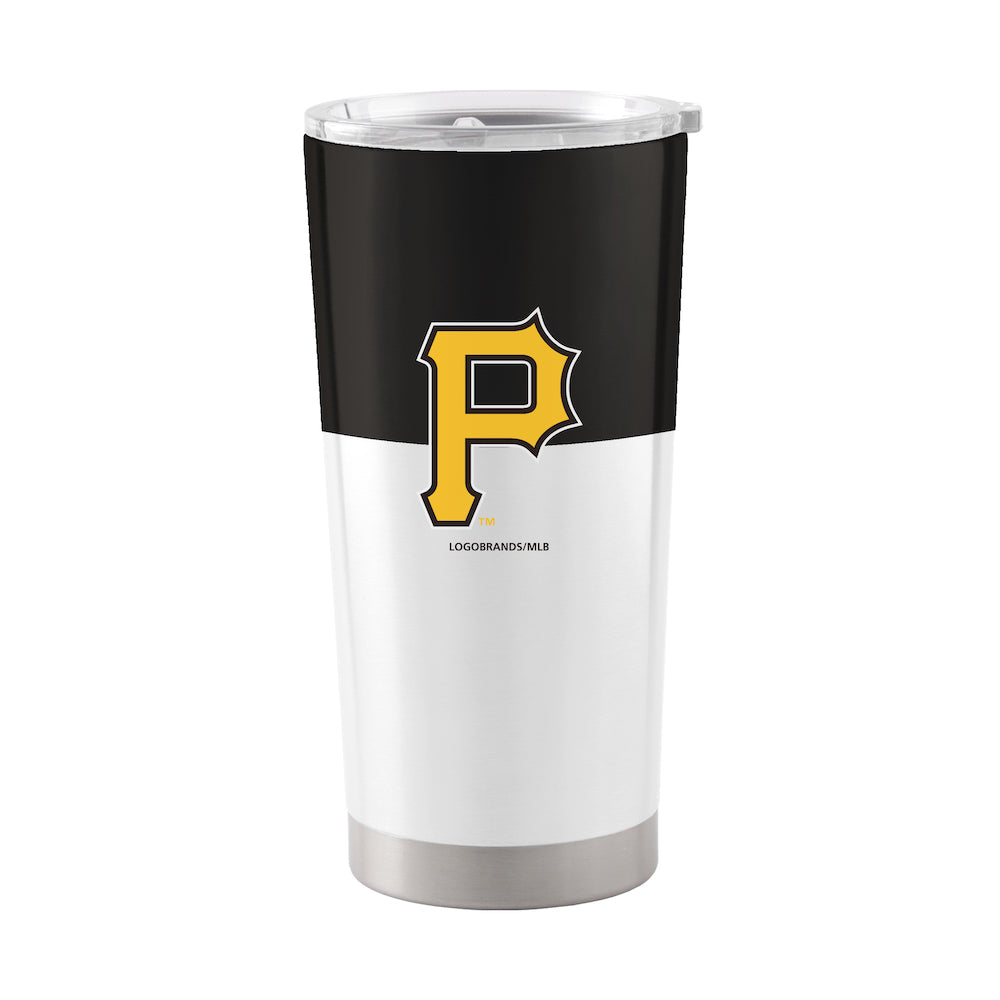 Pittsburgh Pirates 20 oz color block travel tumbler