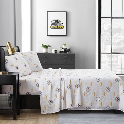 Pittsburgh Steelers queen full sheet set