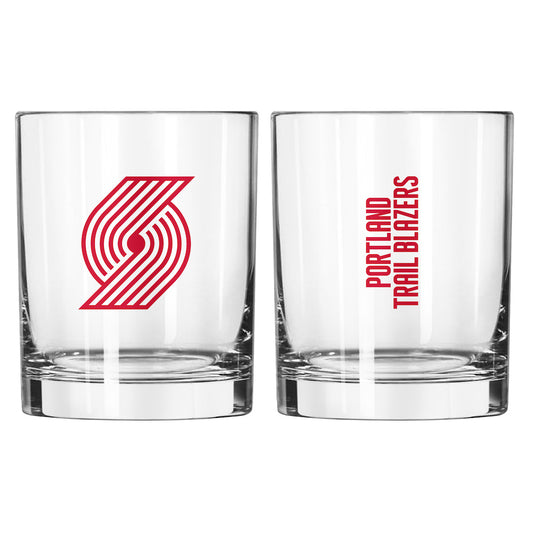 Portland Trail Blazers Rocks Glass