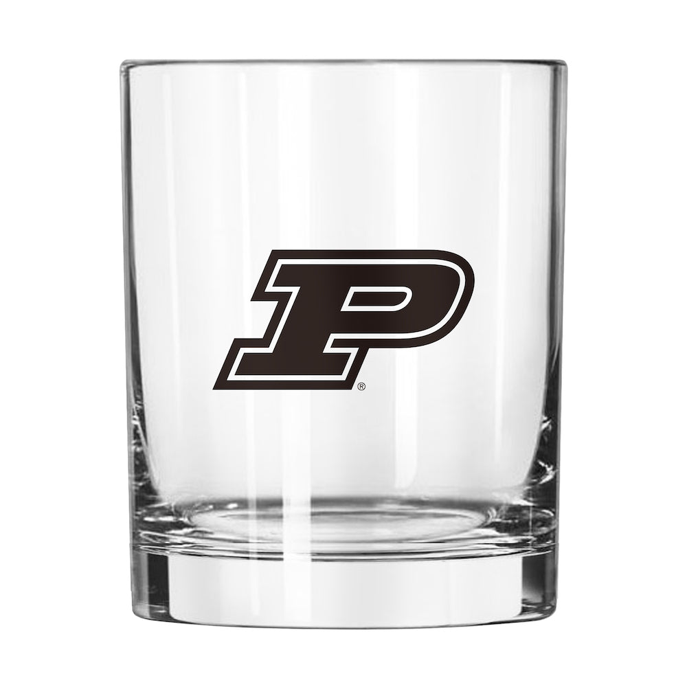 Purdue Boilermakers Rocks Glass