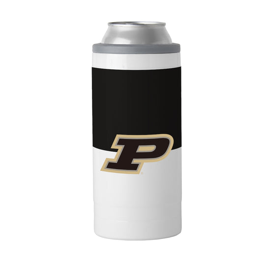 Purdue Boilermakers colorblock slim can coolie