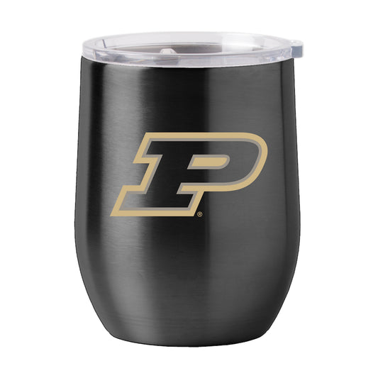 Purdue Boilermakers stainless steel curved drink tumbler
